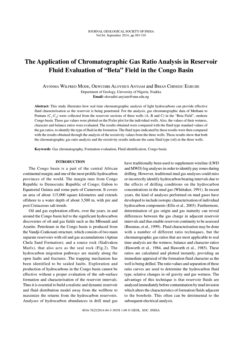 Evaluating some facets of gas geochemistry of some north ocean oil fields Next depleted